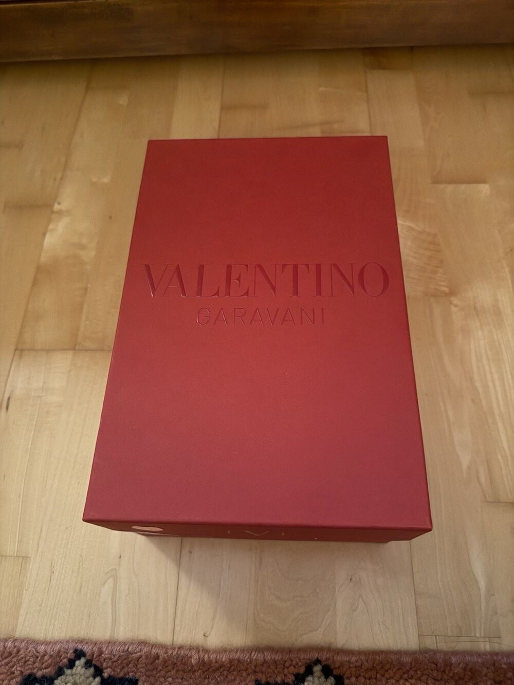 Valentino Red Shoe Box Gift box 8 X 12.5”